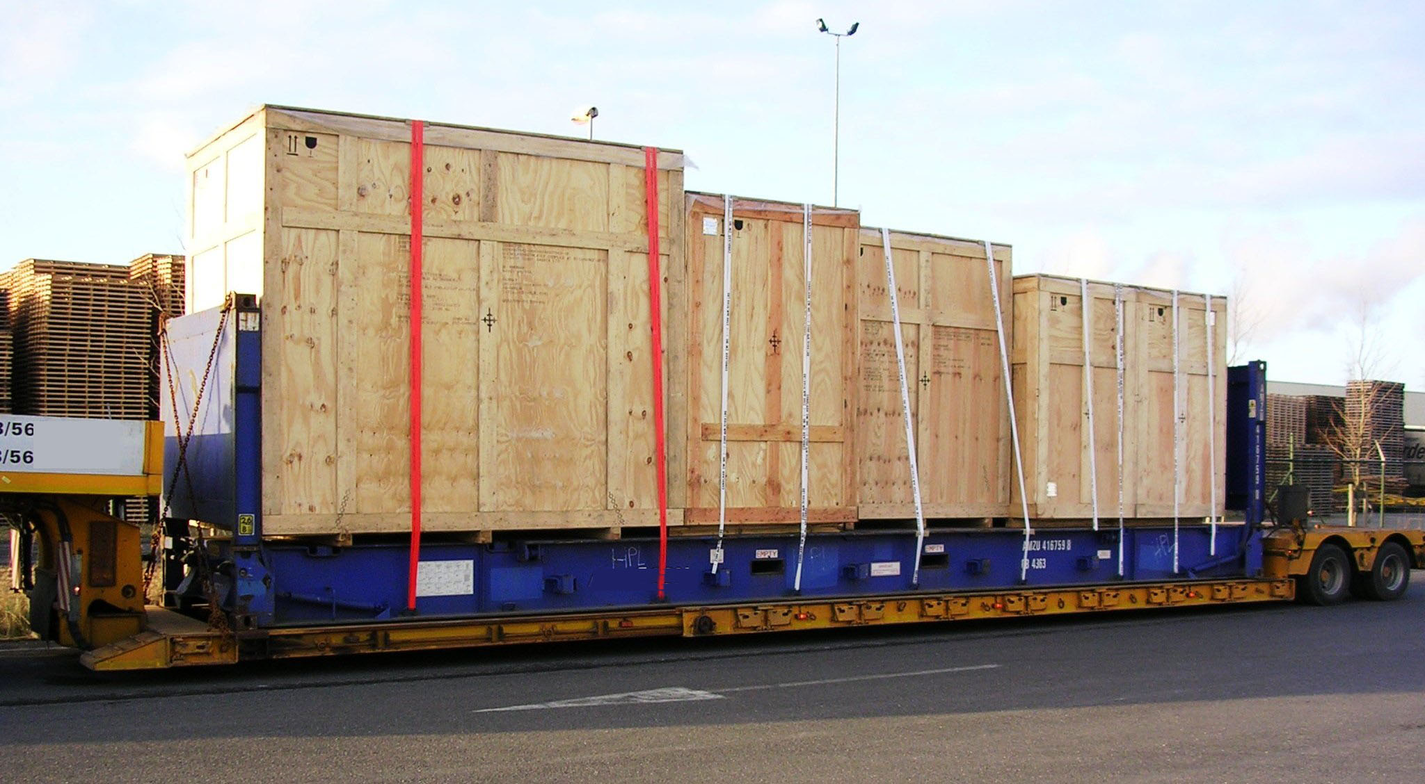 Контейнерах для транспортировки крупногабаритных грузов